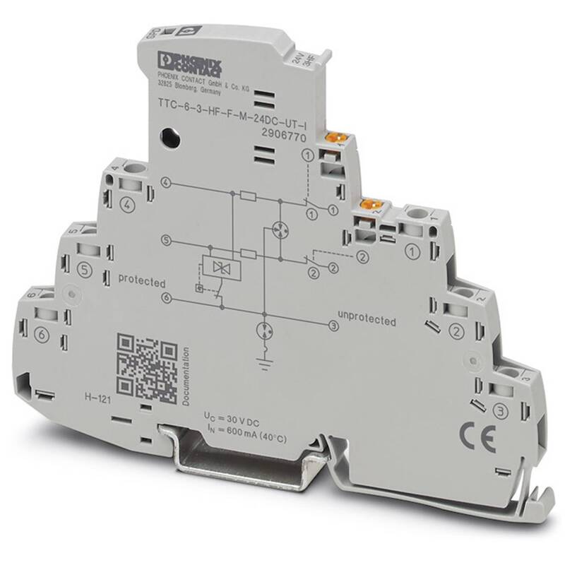 [neuwertig] B-ware Phoenix Contact Überspannungsschutz Ableiter Ttc-6-3-hf-f-m-24dc-ut-i 1 Stück