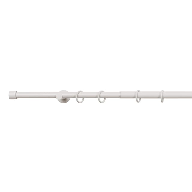 Ondeco Gardinenstange ausziehbar 1-lauf 16-19mm Trendy für Fenster mit Wandmontage Farbe: Warm Gray, Größe: 160-280 cm