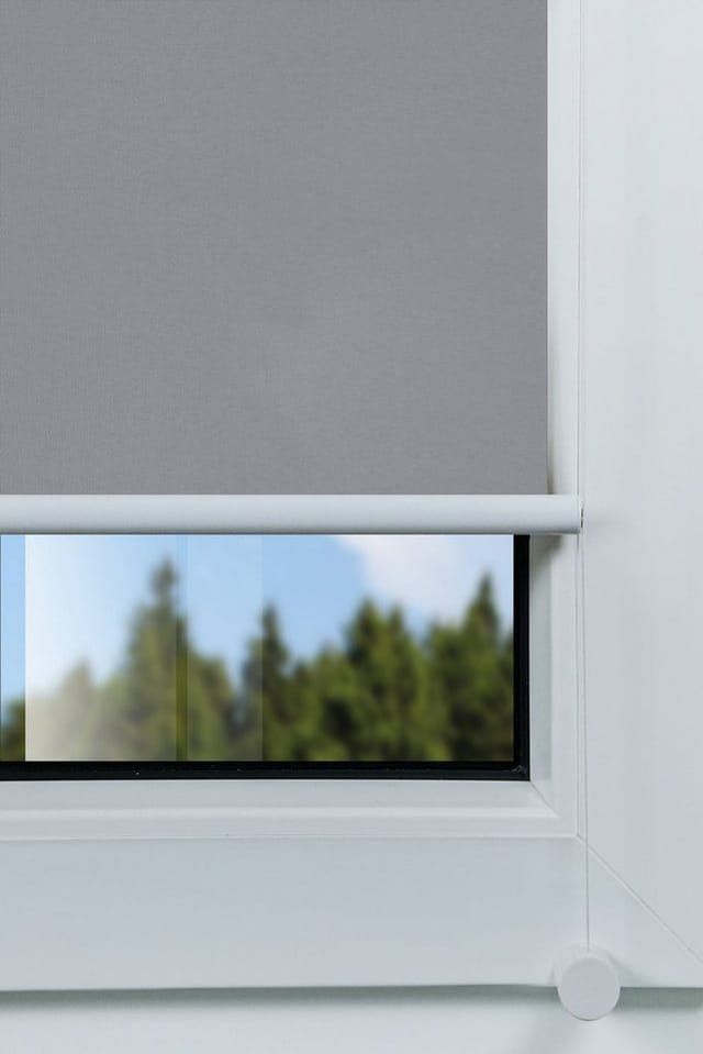 Ondeco Tageslicht Rollo ohne Bohren Klemmrollo Alternative Plissee Klemmfix Sichtschutz Sonnenschutz Farbe: Grau, Größe: 50x130 cm