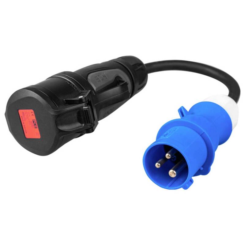 [neuwertig] B-ware Green Cell Adapterkabel Verbindungskabel Emobility Rot 16a 400v Cee Kupplung