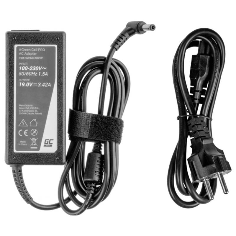 [neuwertig] B-ware Green Cell Ad25p Notebook-netzteil 65 W 19 V 3.42 A Toshiba Ladekabel