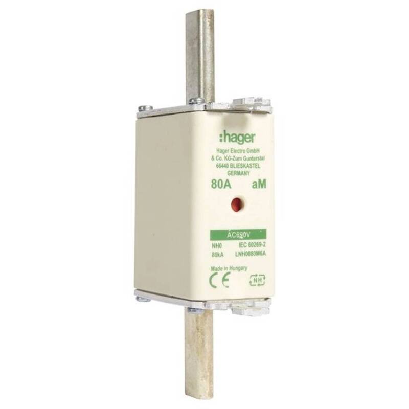 [neuwertig] B-ware Hager Lnh0080m6a Nh Sicherung Schmelzsicherung 80a Elektroinstallation 3st