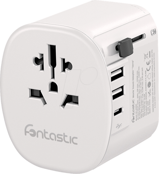 Fontastic Welt-Adapter „Terra“ US/UK/AUS/CN/EURO