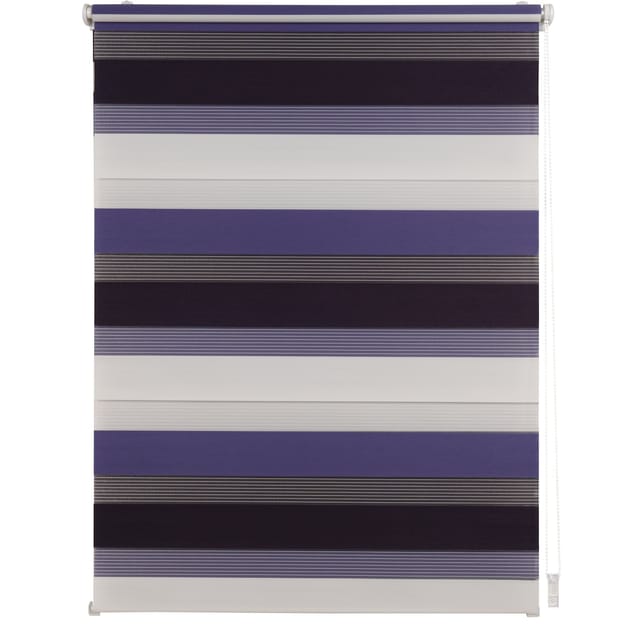 Ondeco Doppelrollo Just Triple Klemmfix Seitenzugrollo Blickdicht Klemmfix Farbe: Violet/Berry, Größe: 140x160 cm