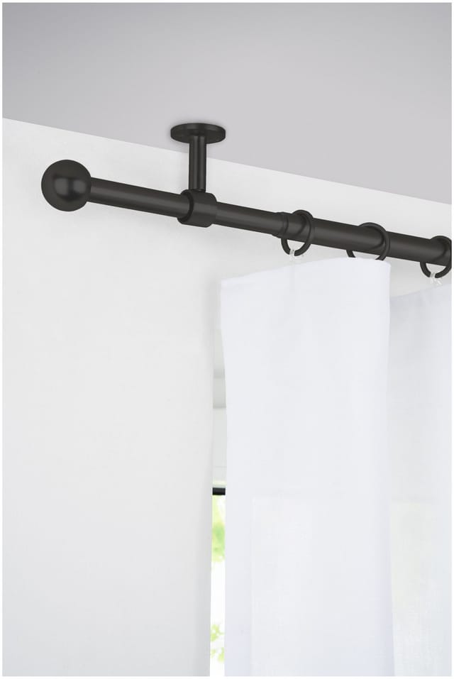 Teleskopgarnitur 2in1 Farbe: Schwarz, Größe: 210-400 cm