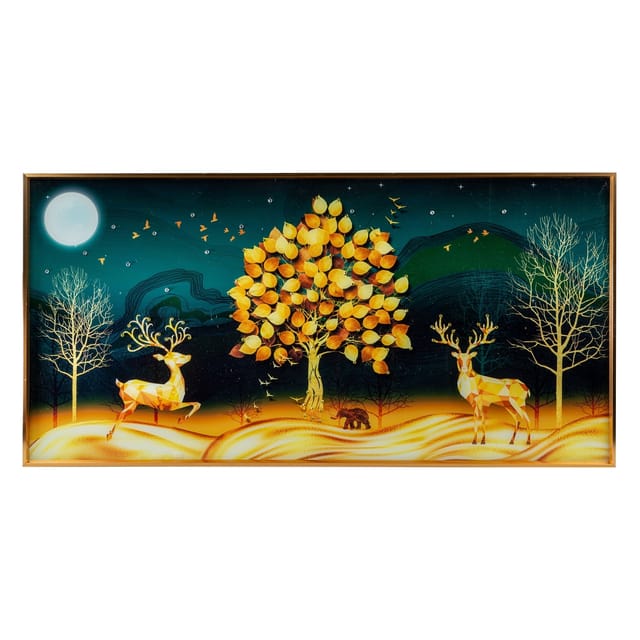 formano Wandbild Wanddeko Diamant Hirsche