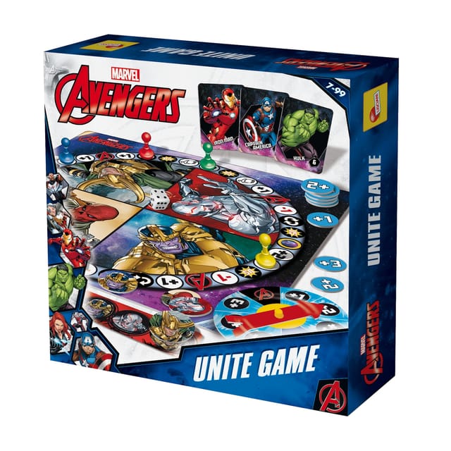 Lisciani 100910 - Brettspiel - Marvel Avengers Unite Game Thanos Revenge mehrsprachig