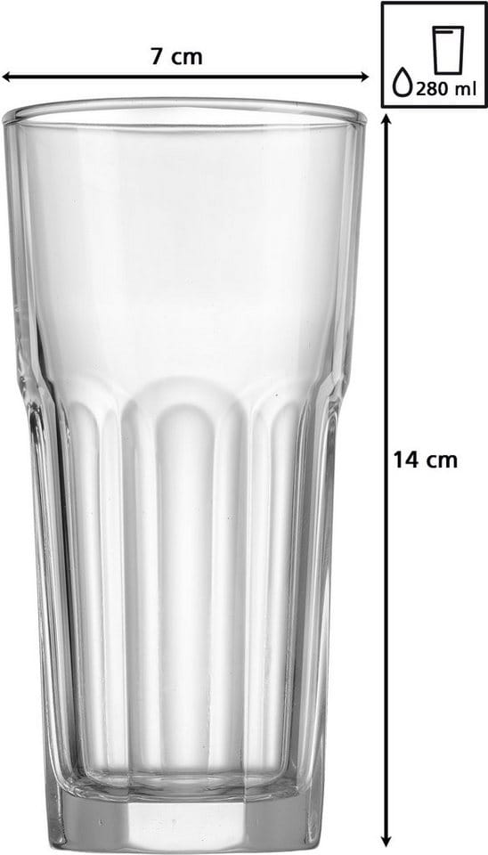 Ritzenhoff & Breker Longdrinkgläser Riad 280 ml 6er Set
