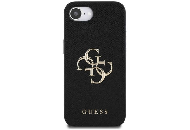 Guess Apple iPhone 17e / 16e Big Logo Small Classic Case Schwarz