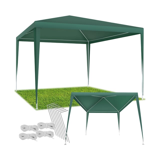 tectake® Pavillon, 3 x 3 m, mit UV-Schutz, wasserdicht
