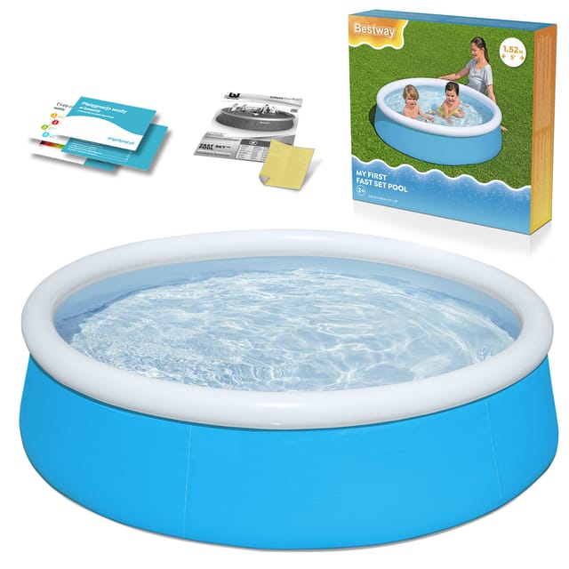 Bestway Bestway® My First Fast Set Aufstellpool Ø 152 x 38 cm, blau, rund