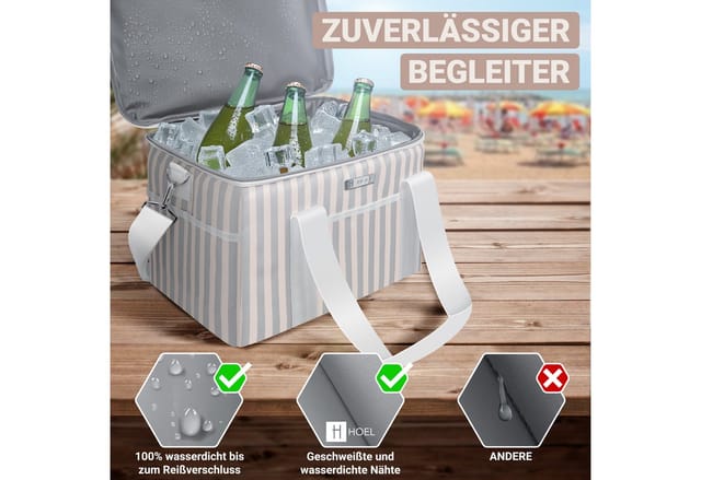 HOEL Kühltasche Beige 20L