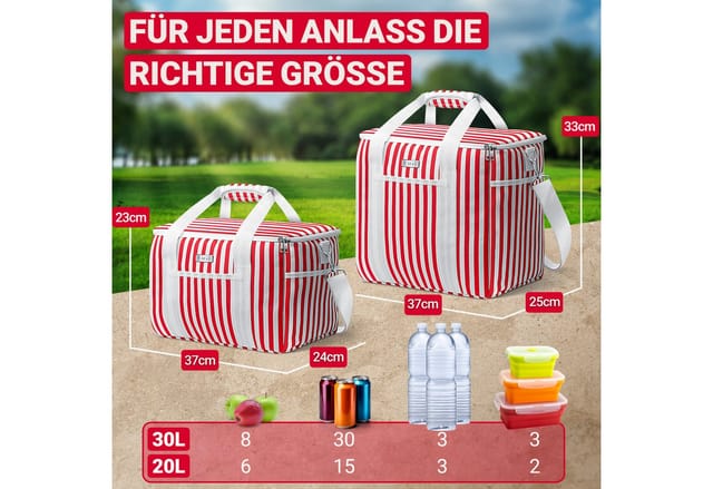 HOEL Kühltasche Rot 30L