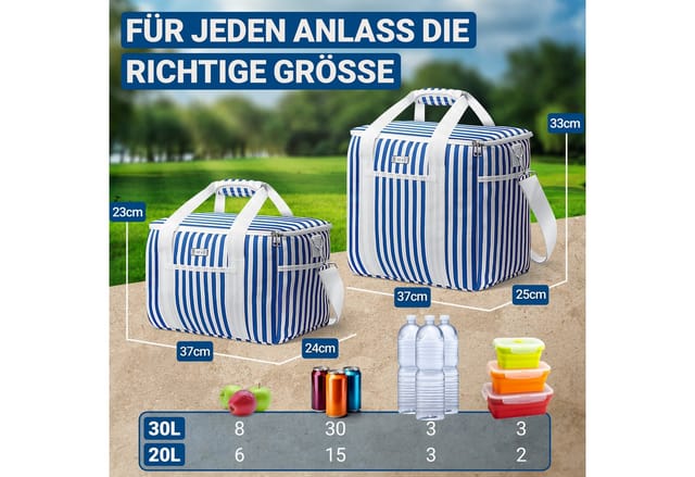 HOEL Kühltasche Blau 30L