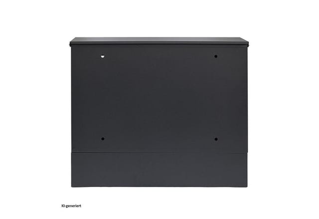 HTI-Living Briefkasten Amin Schwarz modern mit Zeitungsfach