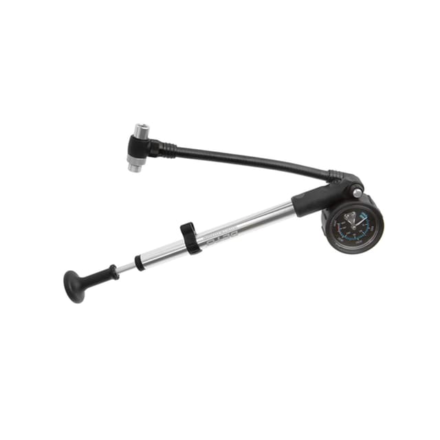 Beto Dämpferpumpe Fahrrad Federgabel Pumpe AV 28 Bar Gabelpumpe mit Manometer 400 PSI Dämpfer Luftpumpe