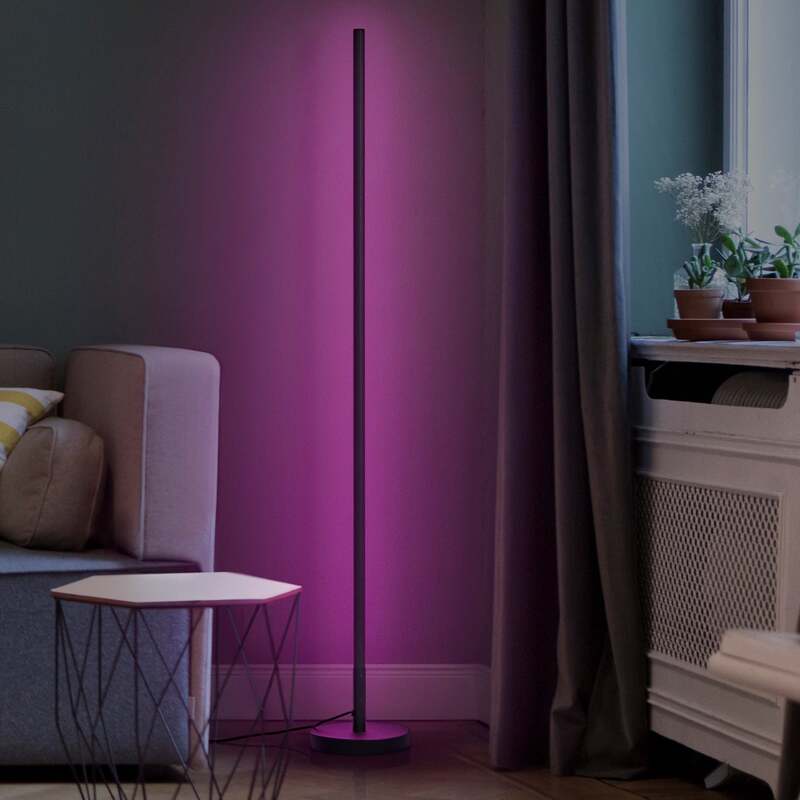 [gebraucht] B-ware Osram Stehlampe Stehleuchte Smart Wifi Led Rund Schwarz Rgb Tunable White