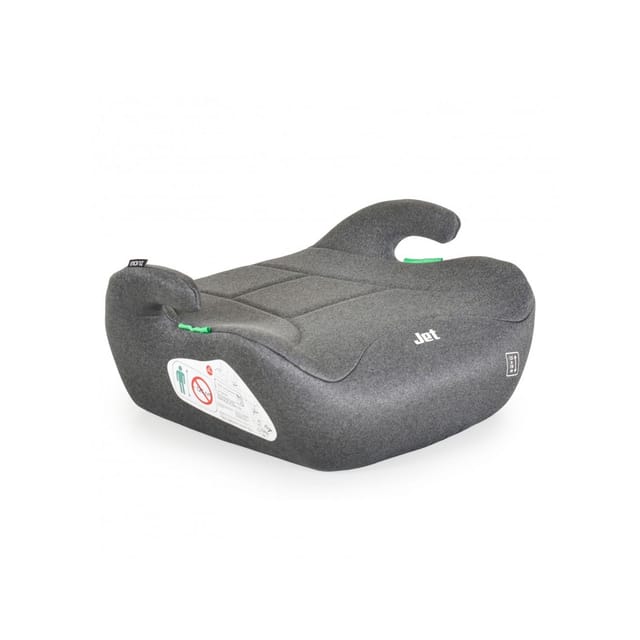 Moni Kindersitzerhöhung Jet i-Size (125-150cm) Gruppe 3 Armlehne Bezug waschbar grau