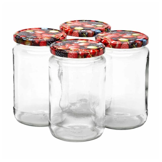 Van Well Einmachgläser / Sturzgläser Wildberries 720 ml 4er Set
