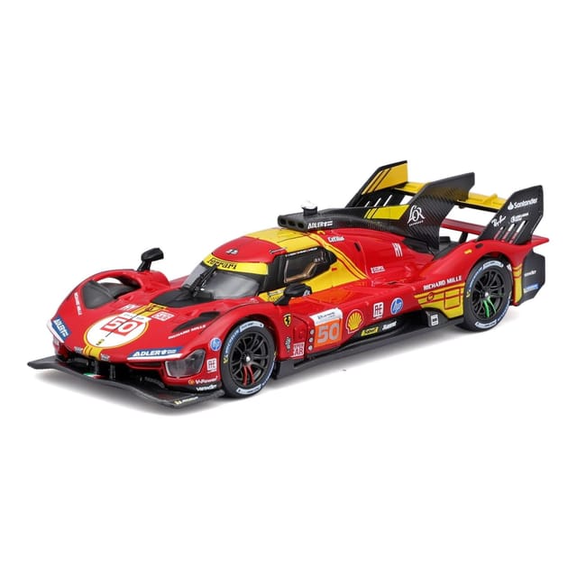 Bburago 18-36316 - Modellauto - Ferrari 499P LMH #50 '24 (Maßstab 1:43) Hardcase Auto Sammler
