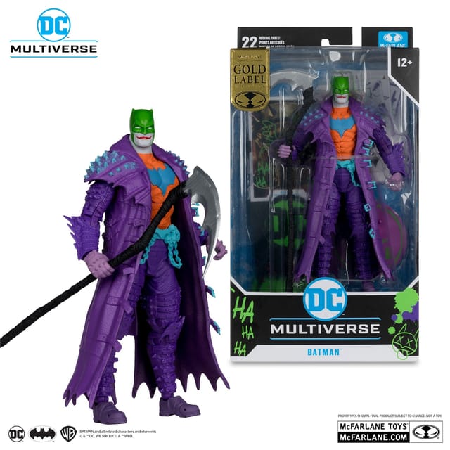 DC Multiverse Batman-Actionfigur (Dark Nights: Death Metal) Jokerisiertes 18 cm
