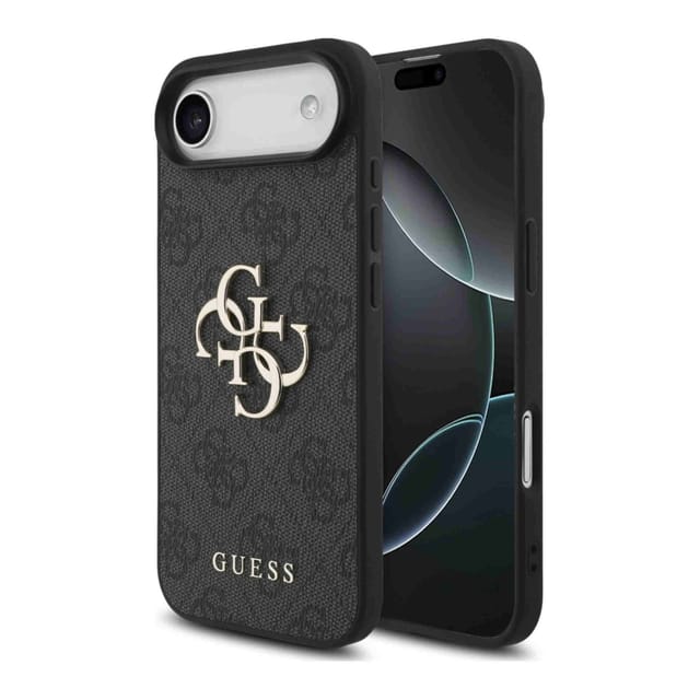 Guess Apple iPhone 17 Air 4G Big Logo Schutzhülle Case Cover Schwarz