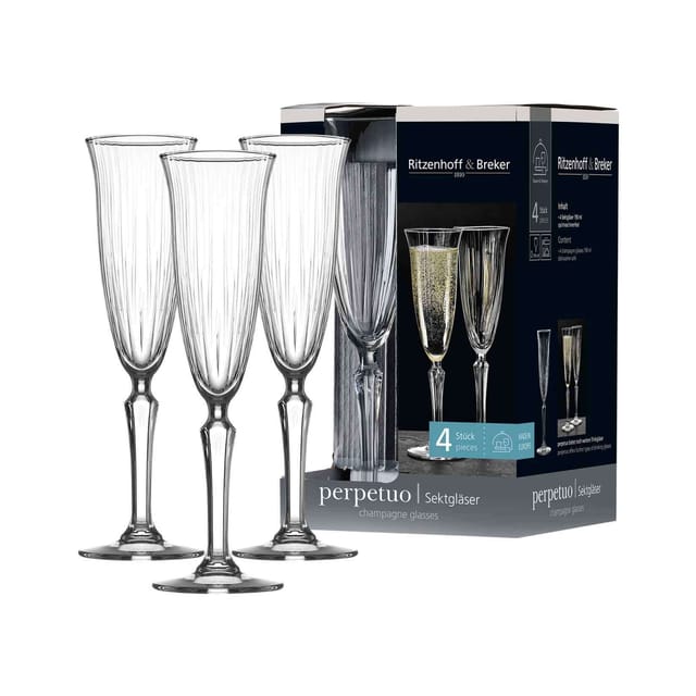 Ritzenhoff & Breker Sektgläser Perpetuo 190 ml 4er Set