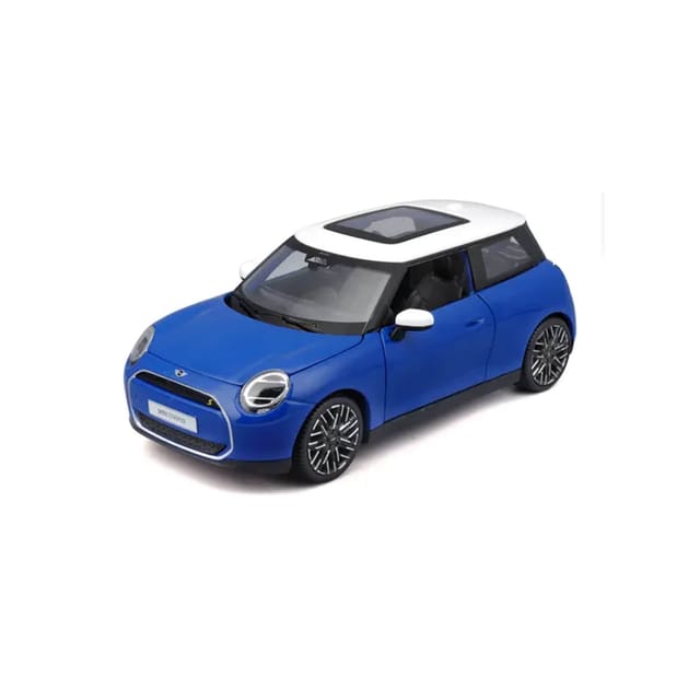 Maisto Mini Cooper SE blau 1:24 Modellauto Sammlermodell Elektromobilität Diecast