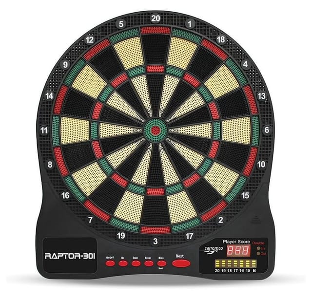 CARROMCO Elektronik Dartboard Raptor-301, 4-Loch Abstand