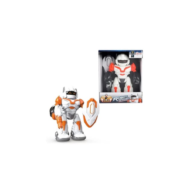 Toi-Toys Interaktiver Roboter Defender mit Licht & Ton, interaktiv für Kinder ab 4 Jahren