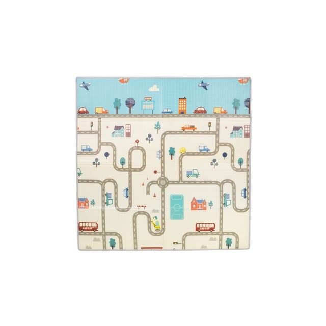 Chipolino Baby Spielmatte 174 x 194 cm faltbar weich strapazierfähig, abwaschbar grau