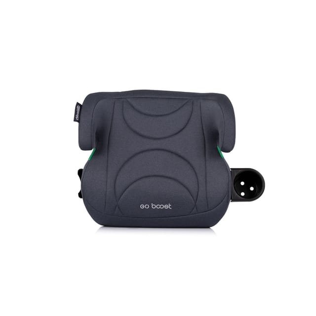 Chipolino Kindersitzerhöhung Go Boost i-Size (125-150cm) Getränkehalter waschbar dunkelgrau