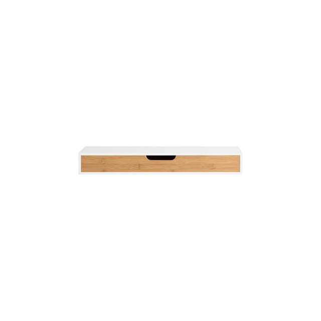 SoBuy Wandregal mit Schublade Holzfarbe 59,99x24,51x8cm Modern