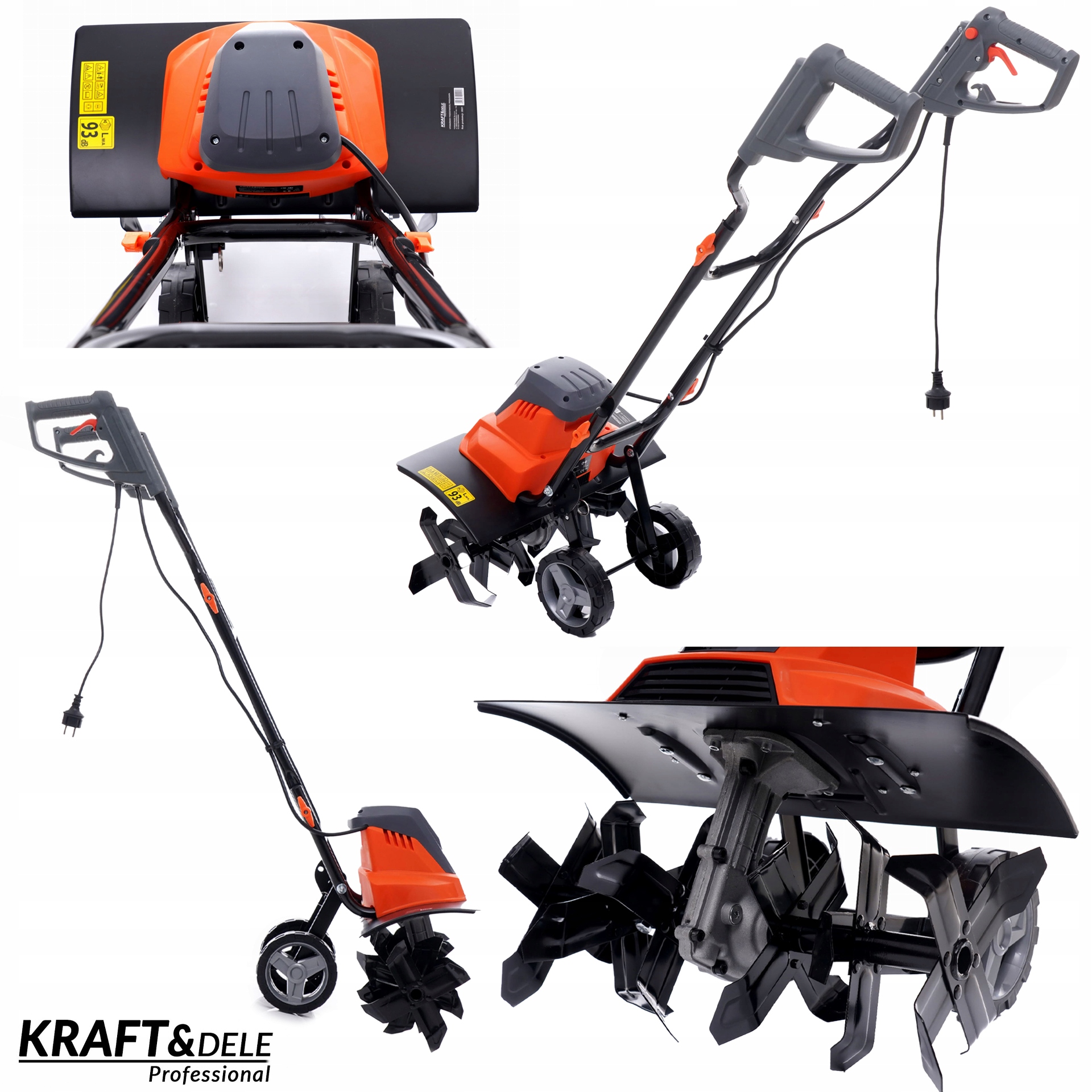 Elektrische Motorhacke 230v 2200w Bodenkultivator 45 Cm Kraft&dele