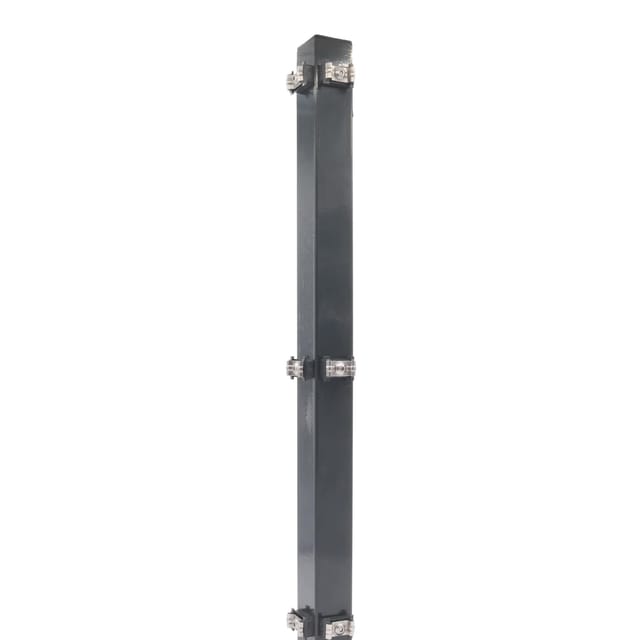 Fa-Bausysteme Eckzaunpfosten Anthrazit Klemmplättchen Höhe: 630 mm
