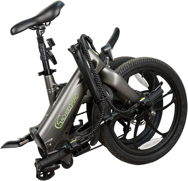 SachsenRAD E-Faltrad F11 Pro MagPuma, IF Design Gewinner, E-Klapprad dunkelgrau