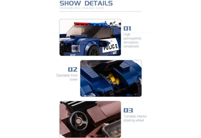 Mould King Polizeiwagen Barricade