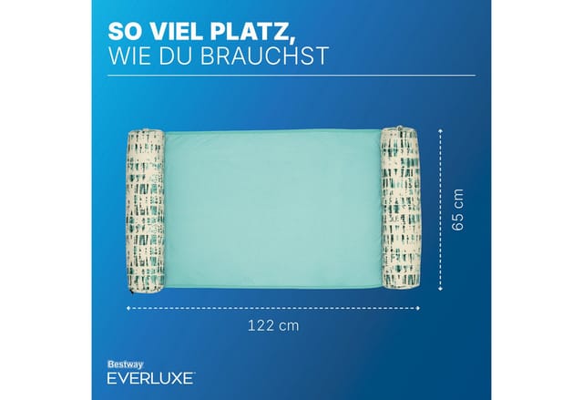 Bestway Pool Hängematte Sommer Luxus 122cm Luftmatratze Sattelsitz Poolsessel