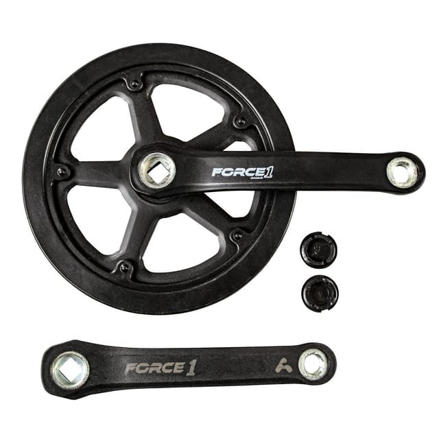Amar Force 1 Kurbelgarnitur Fahrrad Kettenblatt 46 Zähne Fahrradkurbel 170 mm Kettenradgarnitur einfach Aluminium