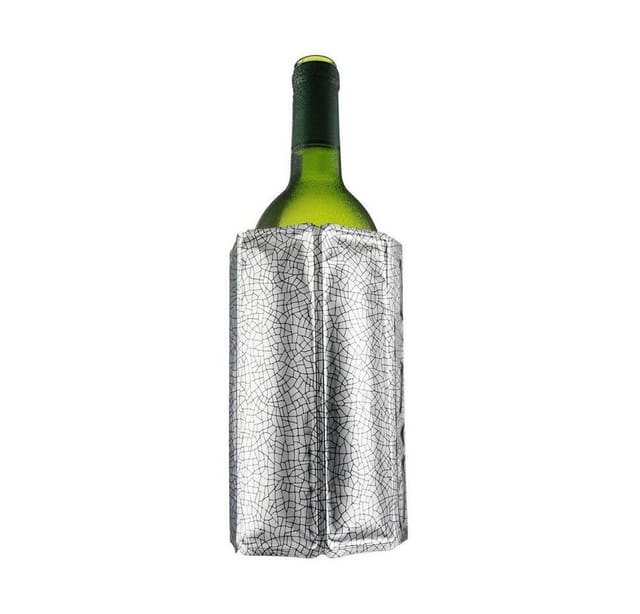 Aktiv-Kühlmanschette für Wein, Silber
