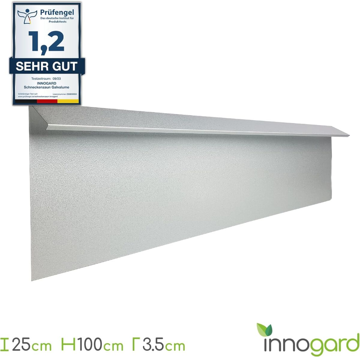 innogard Schneckenzaun AluZink "Galvalume AZ®"10 Seitenelemente