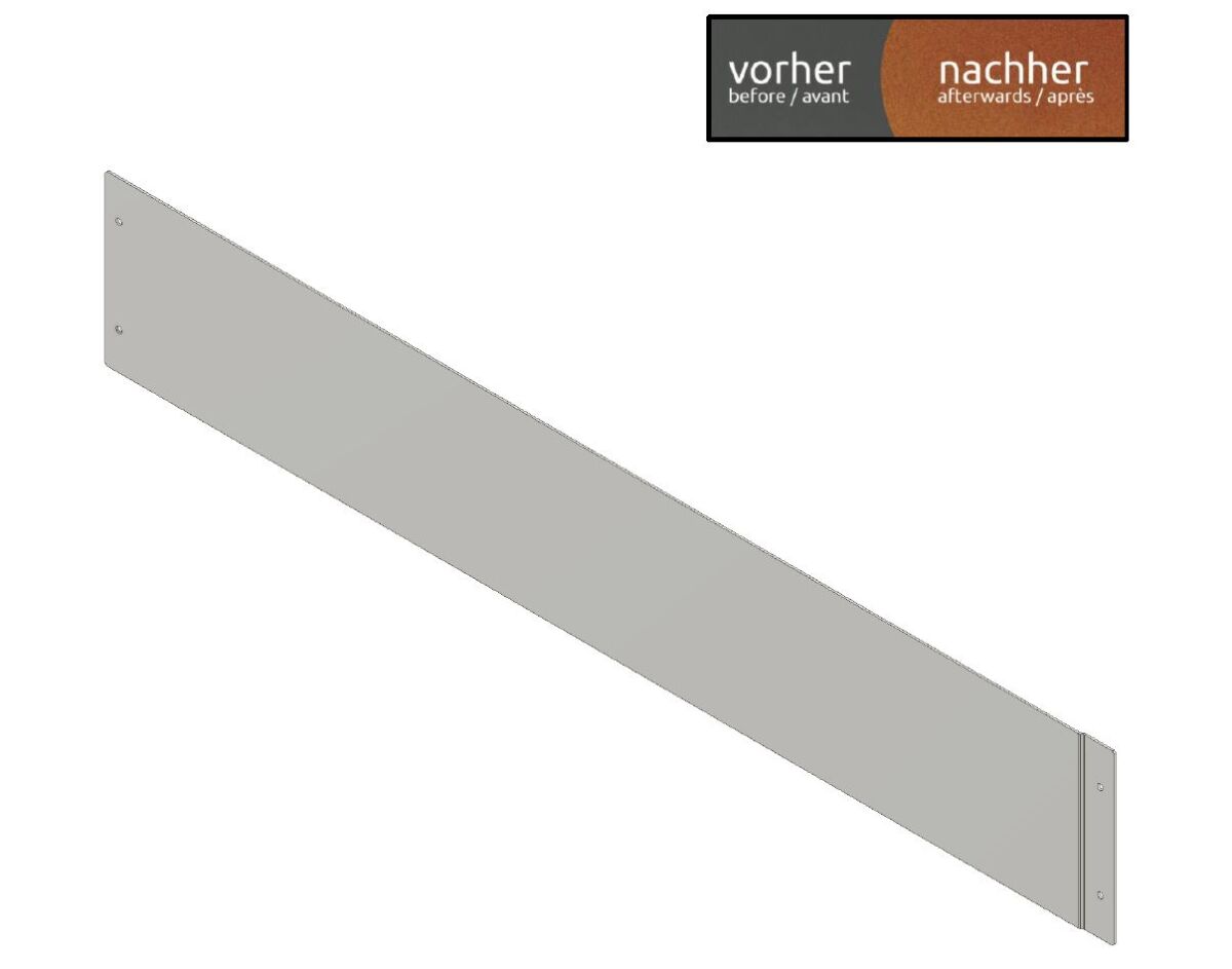 innogard Rasenkante Corten 100 x 0,2 cm - Höhe 25 cm