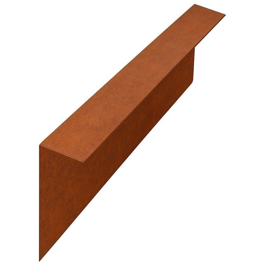 innogard Schneckenzaun Komplettset - Cortenstahl 1x Seitenelement 0,5 Meter