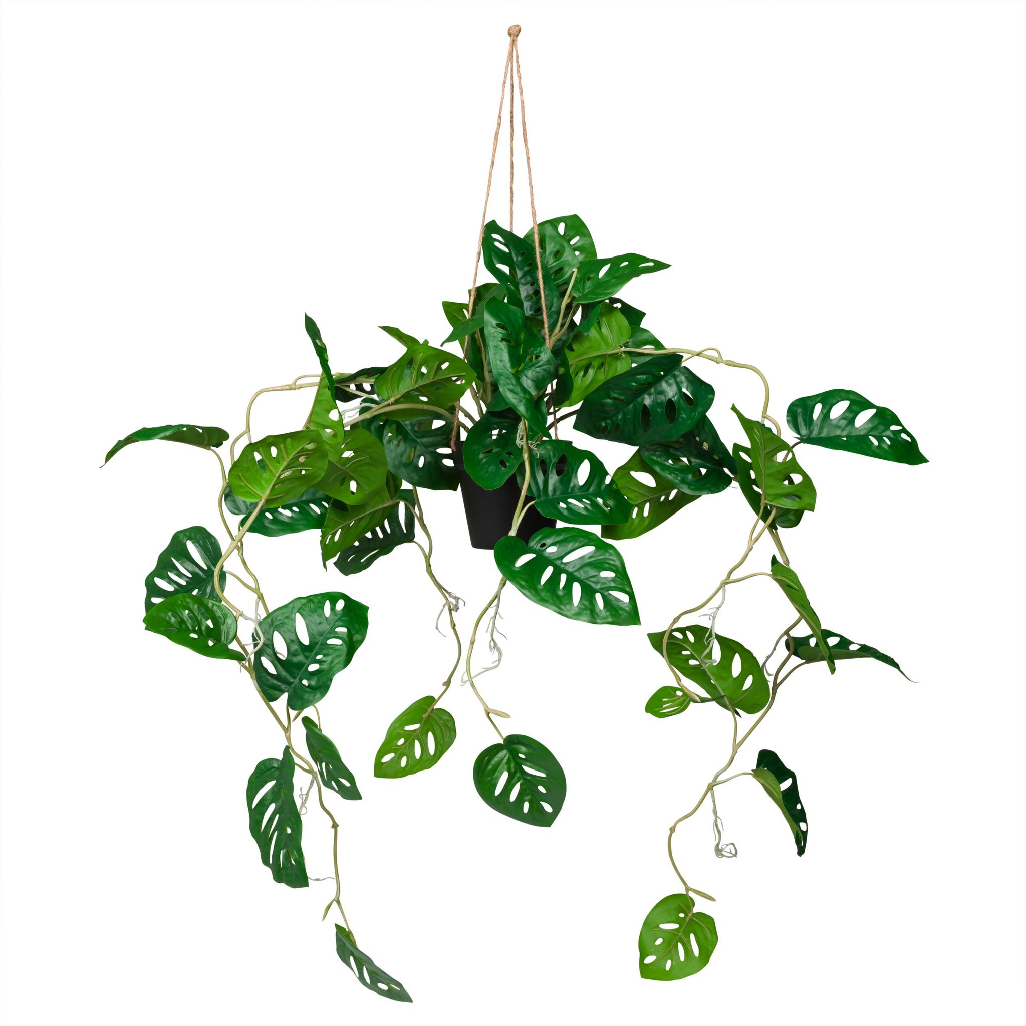 Kunstpflanze / Hängepflanze Monstera Climb 100 Cm Grün Hjh Office