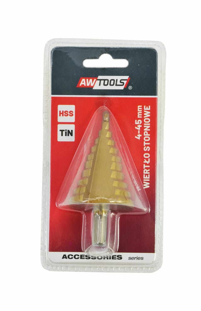 AWTOOLS Geradstufenbohrer 4-45 mm