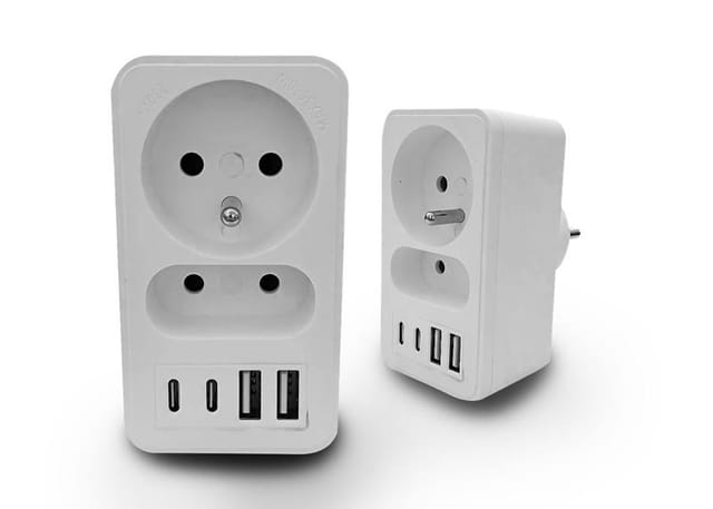 Doppel-Splitter 2xUSB + 2xUSB C