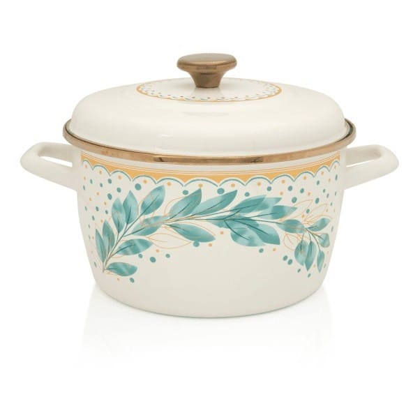 Emaillierter Topf „Green Line“, 24 cm, 6,0 l, METALAC
