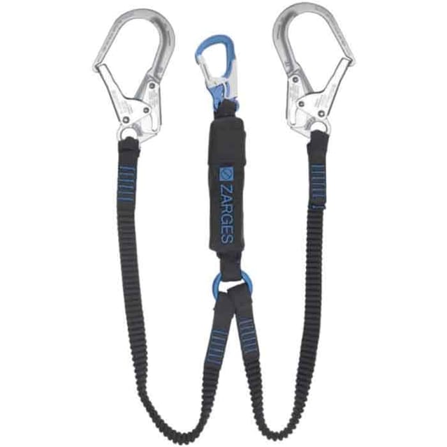 Zarges Fall Protection doppeltes Verbindungsmittel Axic-Y Stahl Gerüsthaken Snap hook
