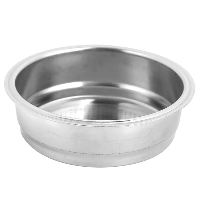 51-mm-Kaffeefilter aus Edelstahl für DeLonghi-Maschinen, einlagiges Sieb