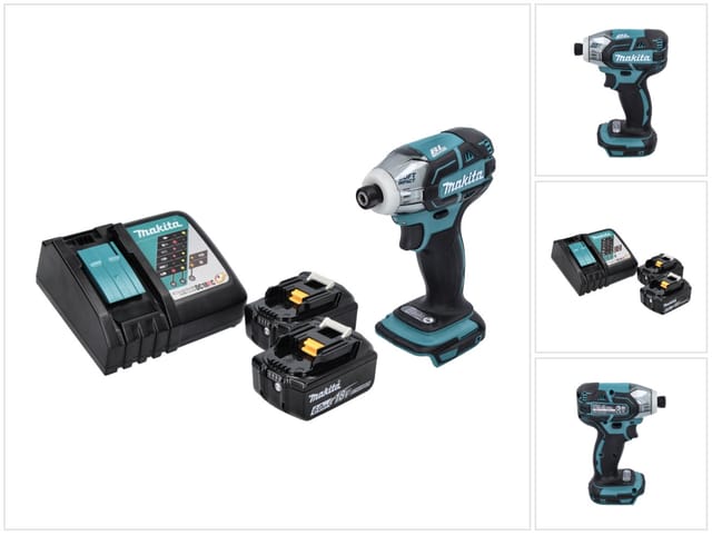 Dts 141 rg Akku Impulsschrauber 18 v 40 Nm 1/4' Brushless + 2x Akku 6,0 Ah + Ladegerät - Makita